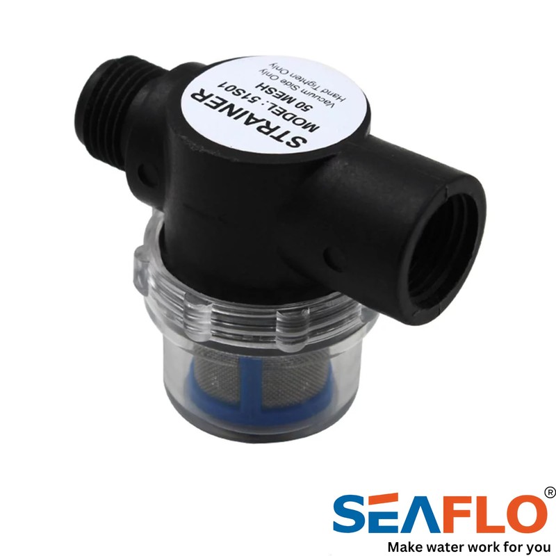 SEA FLO 51S01 Strainer - 1/2" NPSM Inlet/Outlet (Pack of