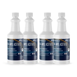 Premium n-Amyl Acetate - ACS Certified, Ideal for Scientific Research and Testing - 4 Quart Bottles