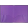 JAM PAPER Eco Friendly 2 Pocket School POP Poly Folders