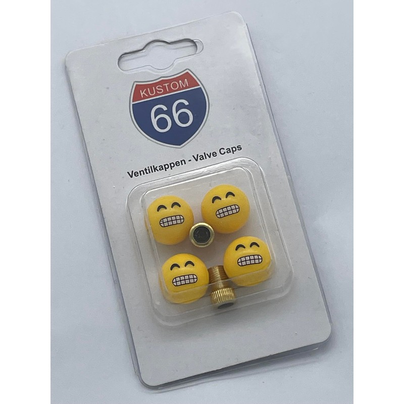 Set of 4 Valve Caps and 2 Bicycle Adaptors Teeth