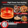 DRINTON 2 Burner Electric Cooktop, 3500W 110V Electric Double Burner