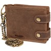 Wildery ® Men's Full Leather Biker Wallet with RFID and