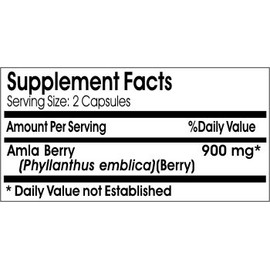Naturetition Supplements Amla Berry 900mg ~ 180 Capsules - No Additives