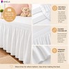 RIMELA College Dorm Bed Skirt Twin XL 36 Inch Drop,