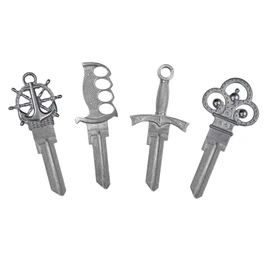 Lucky Line Forged House Key Blanks, Variety 4 Pack in KW1 (B300CK)