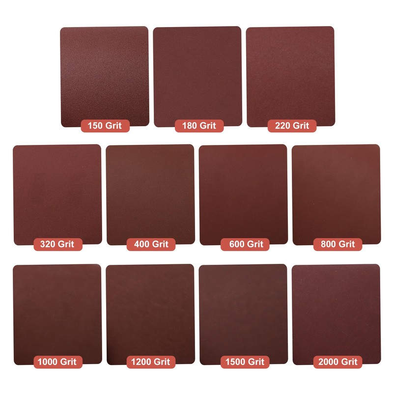 Partuto 50 Pcs 5.31"x3.86" 150 Grit Universal Sanding Discs -