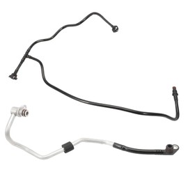 1665001091 Radiator Overflow Hose Pipe and Turbocharger Left Water Coolant Feed Line Set Compatible with Mercedes GL450 GL550 C292 15-19 GLS550 ML63 AMG 12-15 GL63 2782000900 Radiator Coolant Pipe