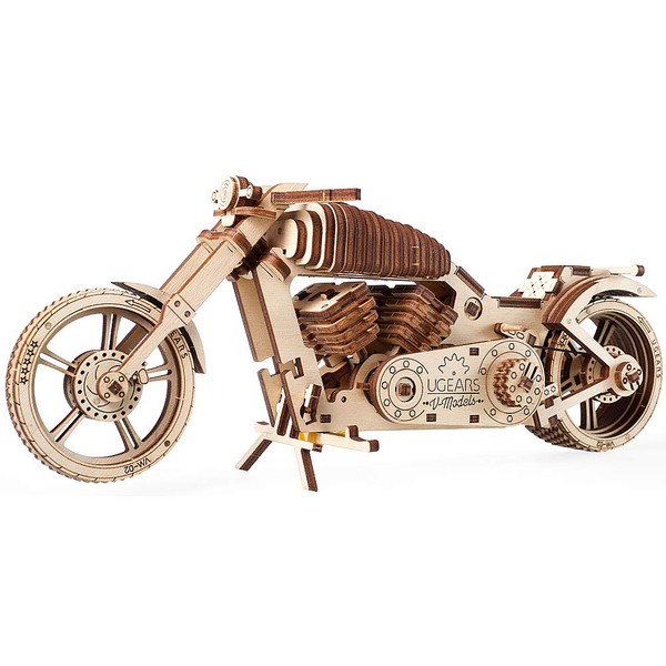 Wooden Bike, Vintage Vehicle, Mechanical Models, School Project, Automata Kit, Desk Dcor by Ugears