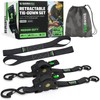 Rhino USA 1" x 10' Retractable Ratchet Straps (select 2