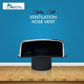 MARINE CITY Intake and Exhaust Cowl Ventilator, 304 Stainless Steel, Durable Design for Boats, Yachts, Kayaks, and Marines (Pack of 1)