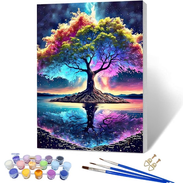 YALKIN Paint by Number Kits for Adults with Frame, 30x40CM