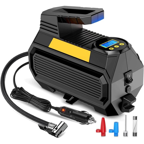 LONLEEYU Tire Inflator, Portable Air Compressor Pump for Car Tires,