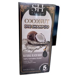 Sevich Coconut Black Permanent Hair Dye Instant Shampoo !