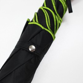 Nifty Colors 2410BK Folding Umbrella, Blackout Scala Embroidery Mini