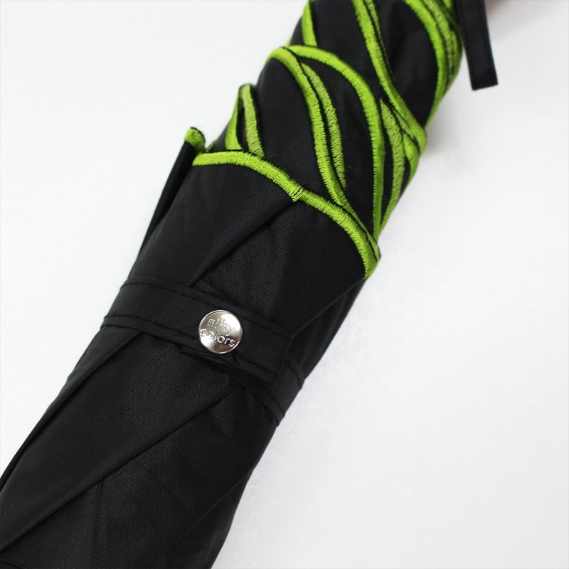 Nifty Colors 2410BK Folding Umbrella, Blackout Scala Embroidery Mini