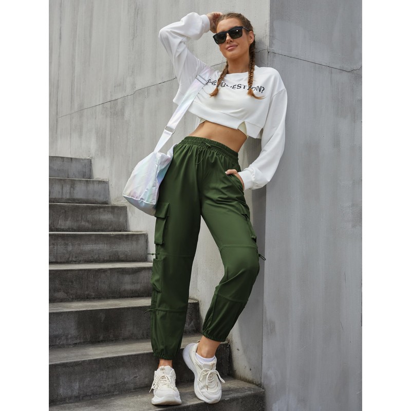 DLOODA Quick Dry Cargo Pants Lightweight Tactical Hiking Pants with