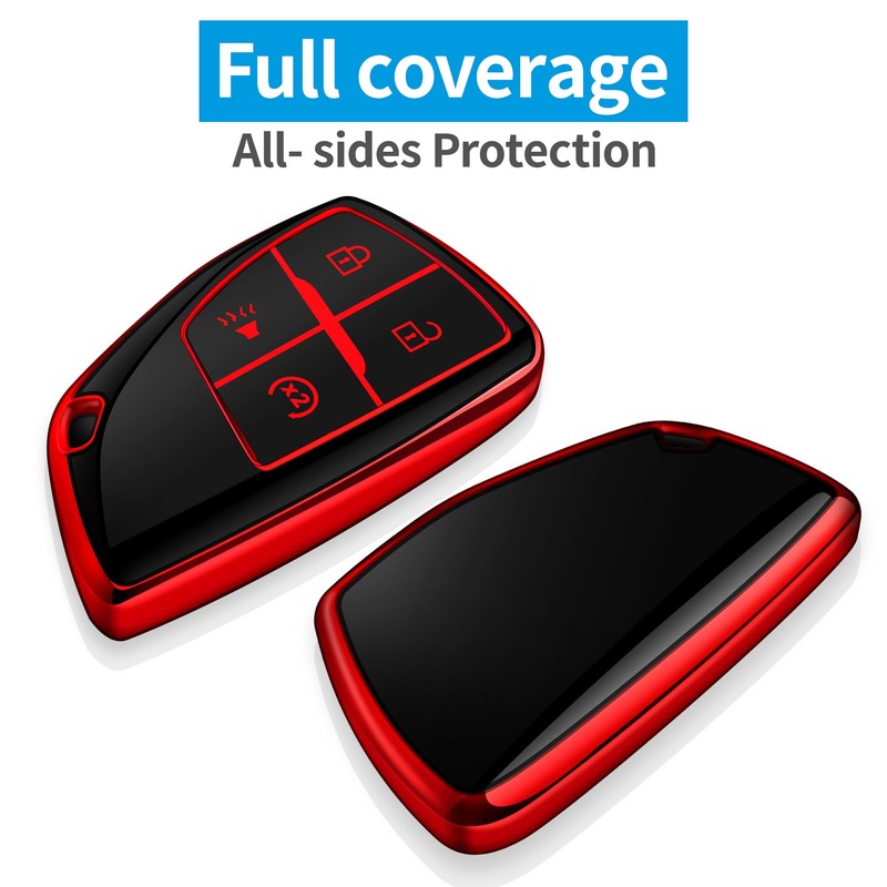 Tukellen for Chevy Key Fob Cover Soft TPU Full Protection