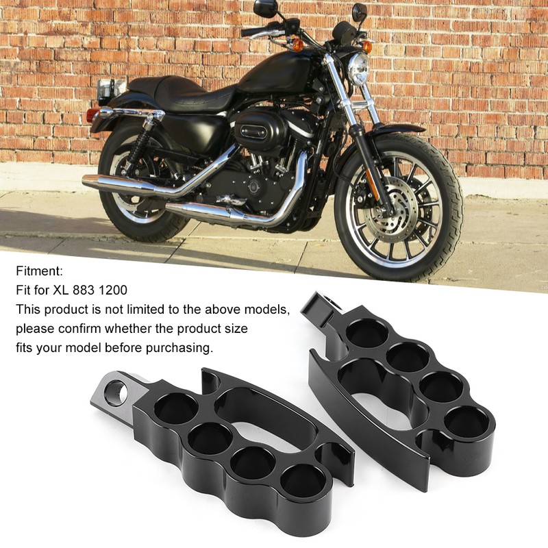 2pcs Aluminum Flying Knuckle Control Foot Peg Motorcycle Footrests Pedal