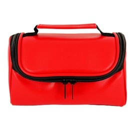 Camera Case Bag with shoulder strap and Carry Handle for the Sony Cyber-shot DSC-H90, DSC-HX10, DSC-HX20V, DSC-HX30V, DSC-RX100 (Red Faux Leather)