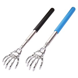 AEIOPRS Telescopic Back Scratcher, Stainless Steel, Extendable, Back Scraper, Scratching Hand for Head and Back Massage