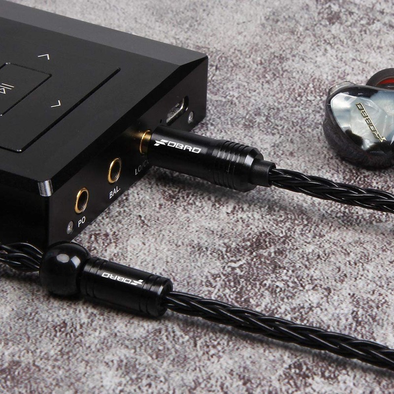 FDBRO 8 Core Earphone Upgrade Cable, Aluminum Alloy CD Texture