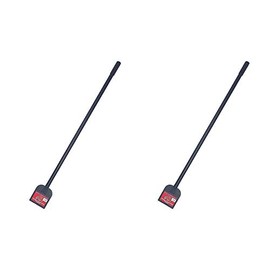 Bully Tools 92200 Heavy Duty Sidewalk and Ice Scraper with Long Steel Handle (Pack of 2)