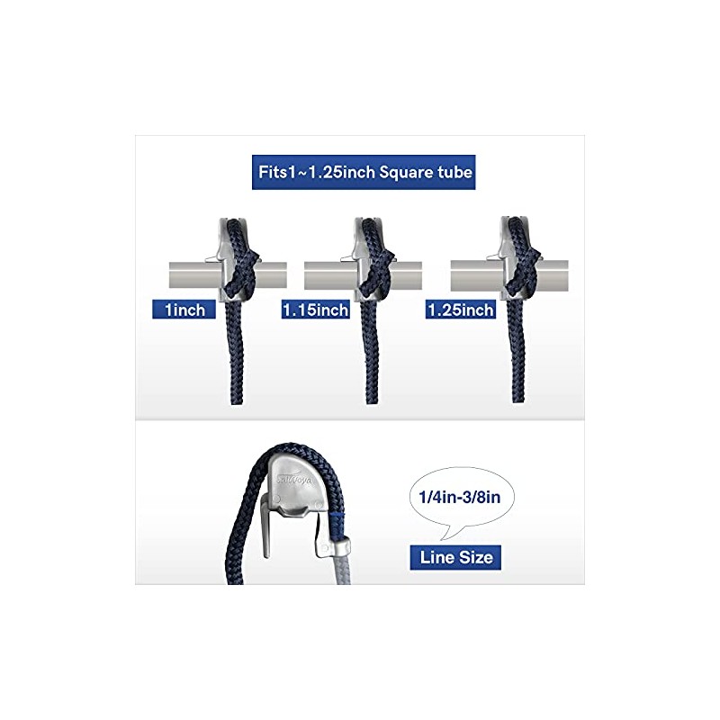 Adjustable Boat Fender Clips for Pontoon Bumpers
