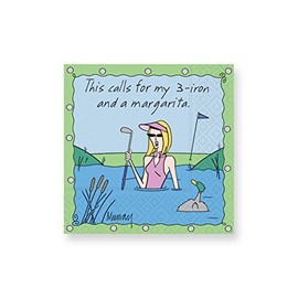 Design Design My 3-Iron Cocktail Napkins, Green