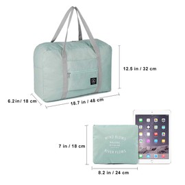 Foldable Travel Bag, Waterproof Cabin Luggage Bag, Lightweight Travel Bag for Sports Gym Holidays, 2 Pieces
