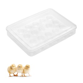 Deviled Egg Containers with Lid， Reusable Egg Tray Box (1 Packs, 24 Eggs)-Incubators for Hatching