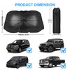 GOHHME Car Sun Protection Windscreen Car Windscreen Parasol with a