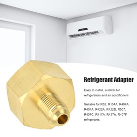 R32 R134A Refrigerant Adapter Converter Connector for Air Conditioning, W21 to 1/4SAE Refrigerant Fill Adapter
