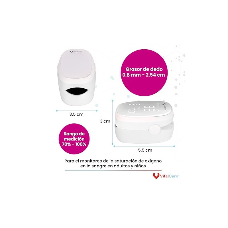 VITAL CARE - Oxímetro De Pulso Para Dedo YX100