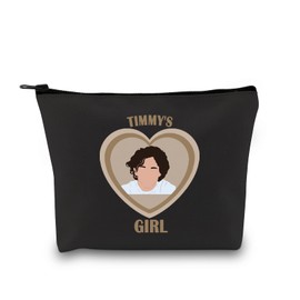 Timoth Fans Gift Timy's Girl Zipper Pouch Makeup Bag for Chalame Fandom Girls, Timmy Girl Black EU, Cosmetic case