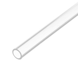sourcing map Clear Rigid Acrylic Pipe 7mm ID x 10mm OD x 305mm Round Tube Tubing