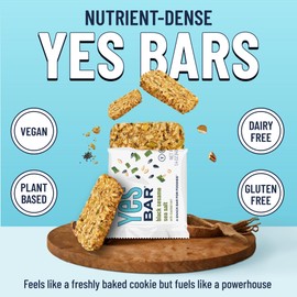 YES Bar – Black Sesame Sea Salt – Plant Based Protein, Decadent Snack Bar – Vegan, Paleo, Gluten Free, Dairy Free, Low Sugar, Healthy Snack, Breakfast, Low Carb, Keto Friendly (Pack of 6)