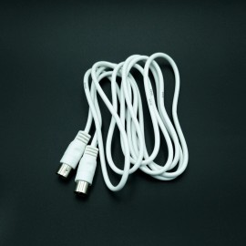 VARA 4, 8, 12ft 5-Pin DIN to 5-Pin DIN MIDI Cable - Black & White - 4 ft, White