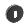 Ebony Black Keyhole Cover Escutcheon, 52 x 52 x 6