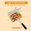 SWINGTEK Fish Grilling Basket, Folding Portable Stainless Steel BBQ Grill