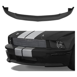 HECASA Front Bumper Lip Spoiler Splitter Compatible with 2005-2009 Ford Mustang V8 GT 2-Door Lower Lip Protector Kit Black ABS Plastic