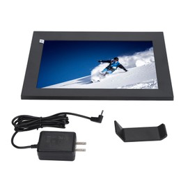 Digital Photo Frame 10.1 Inch HD Touchscreen APP Control WiFi Electronic Picture Frame for Party Advertising 100‑240V US Plug