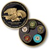 MotorDog69 Thank You Troops Harley Horn Cover Coin Mount Set……