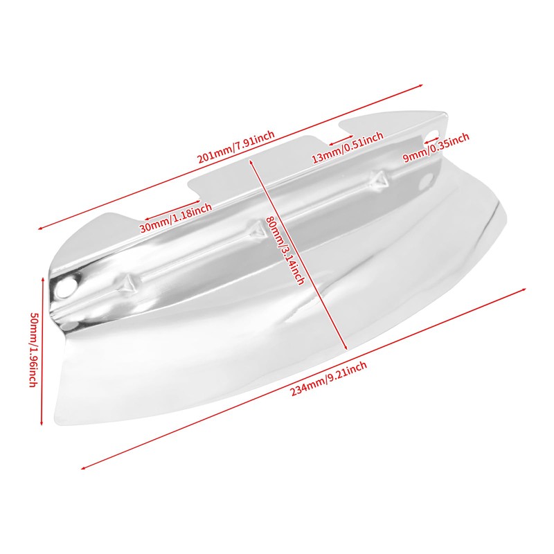 HDBUBALUS Motorcycle Lower Triple Tree Wind Deflector Fit for Harley