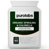 Certified Organic Spirulina & Chlorella Capsules | 1000 mg per