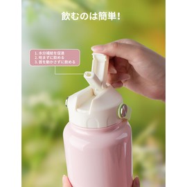 Blackube Water Bottle, Straw, 1 Liter Vacuum Double Wall Sports Bottle, Cold Insulator, Large Capacity Water Bottle, Stainless Steel Vacuum Flask, Perfect for Girls, Boys, Taxi Drivers and Outdoor