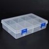 3Pcs Transparent Parts Box Removable Separate Grid Hardware Tools Organizer