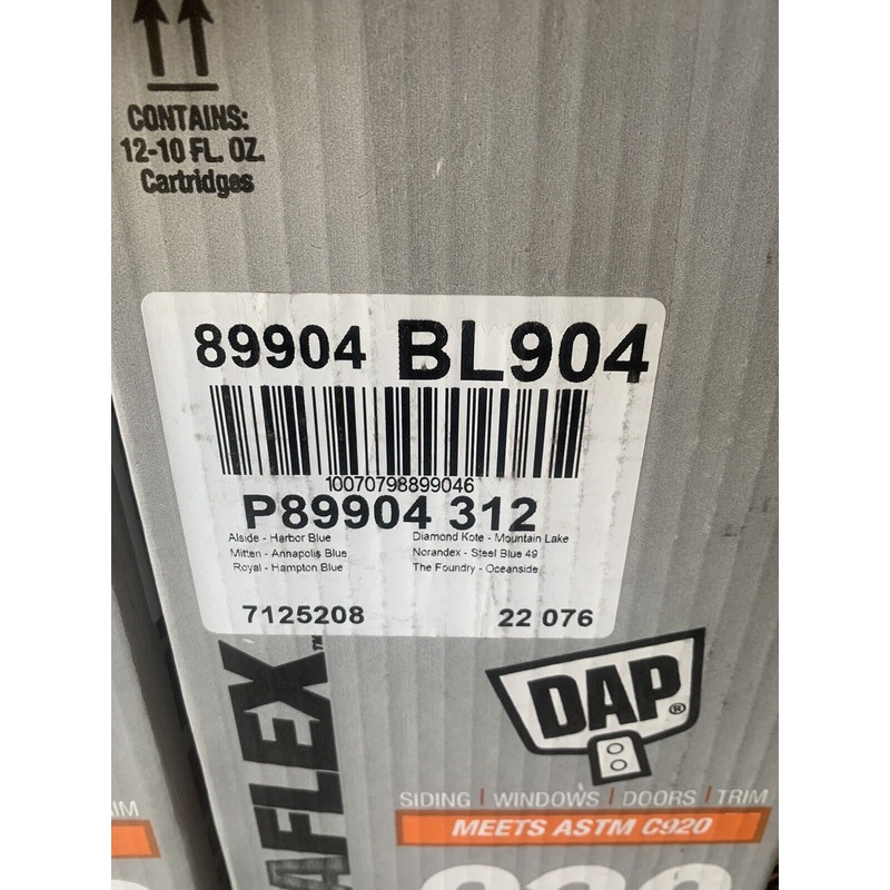 Dap Inc Lot 12x Tubes Dynaflex 920 Exterior Elastomeric Sealant