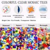 Csdtylh 1100 Pcs Mosaic Tiles, Glass Mosaic Tiles for Crafts