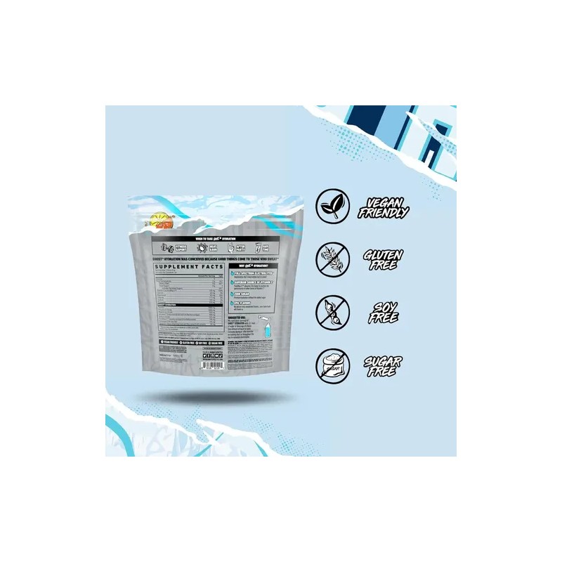 Hidratacion Paquetes Stick Ghost Polvo Electrolitros 24 Pz