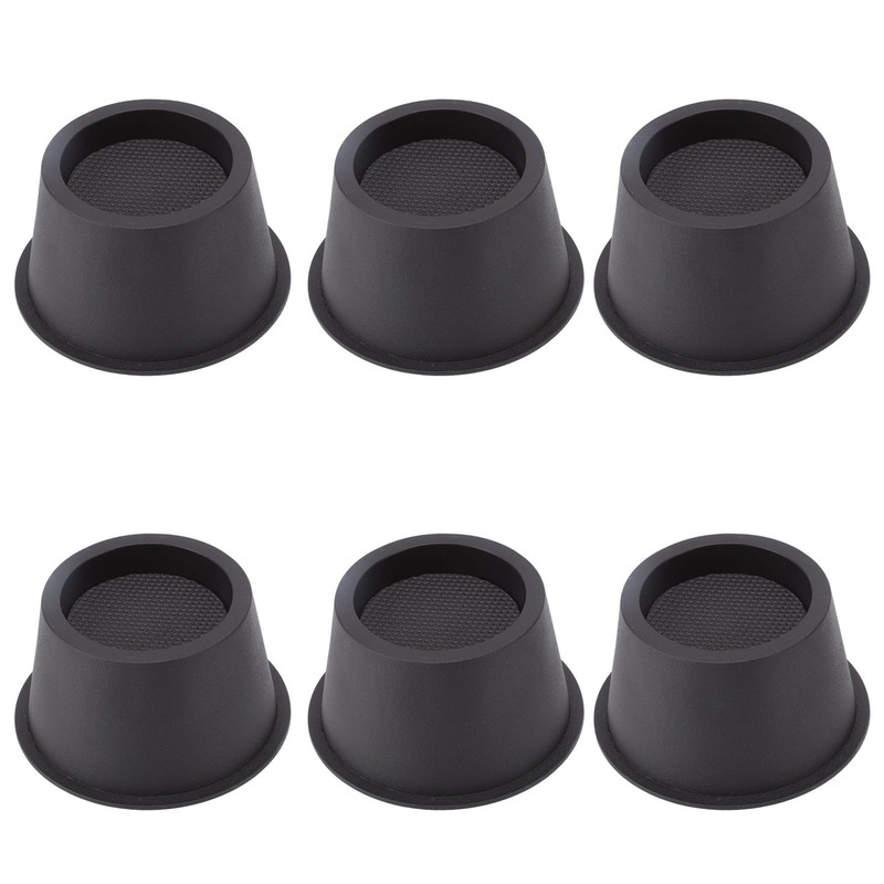 6Pcs Furniture Risers Round Plastic Furniture Lift Riser for Bed